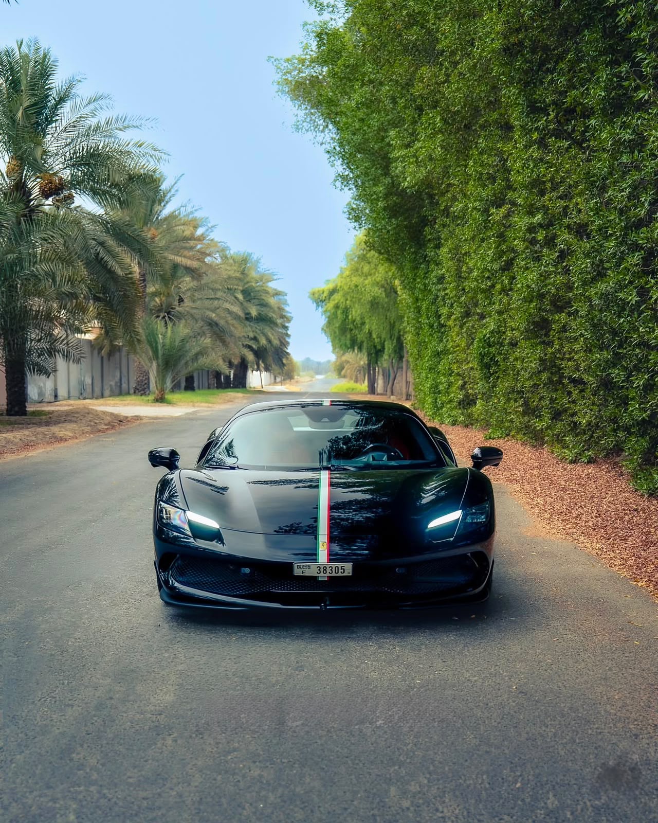 Ferrari 296 GTS – Nero Daytona – Rosso Hide