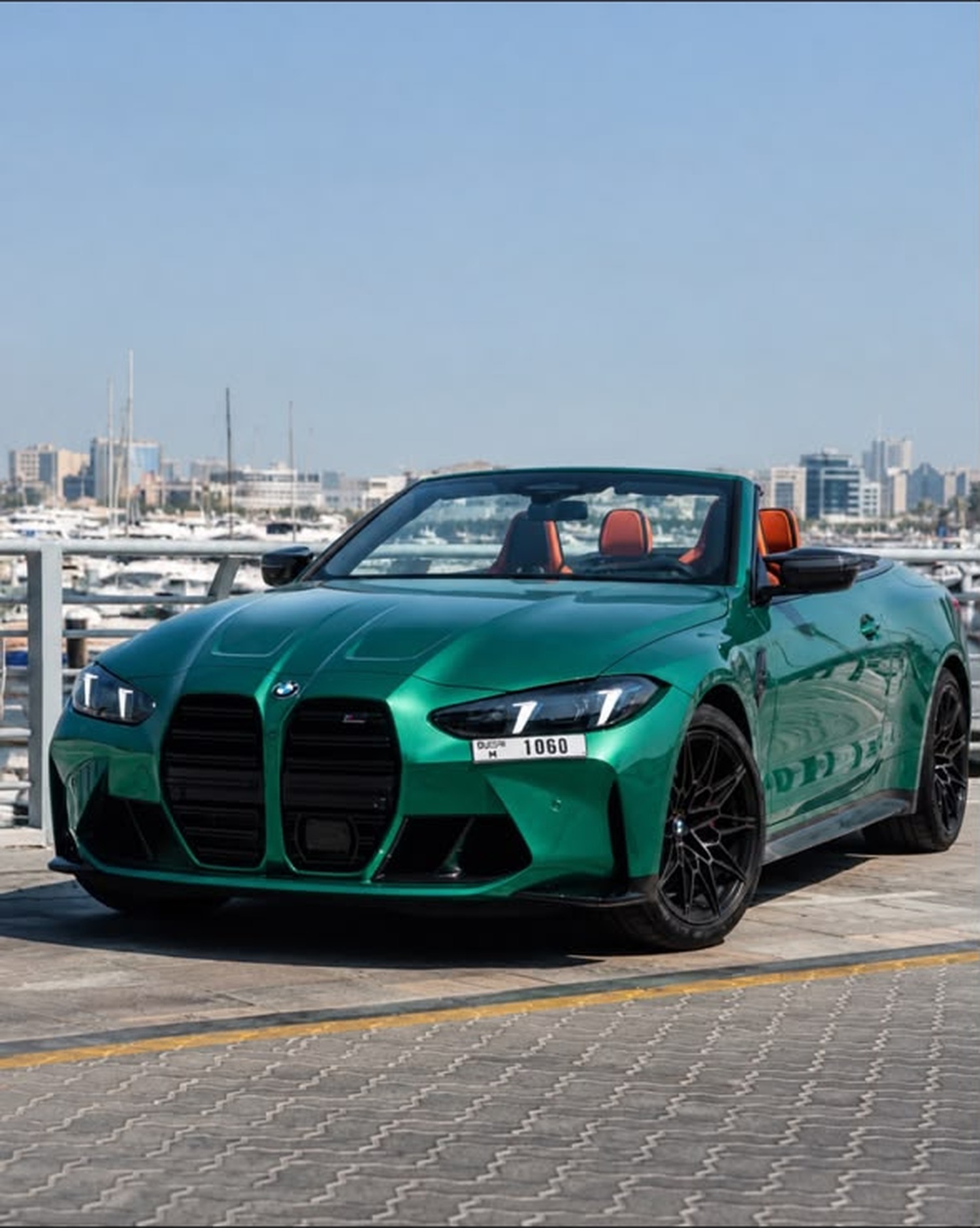 BMW M4 Competition Convertible – Isle of Man Green – Kyalami Orange
