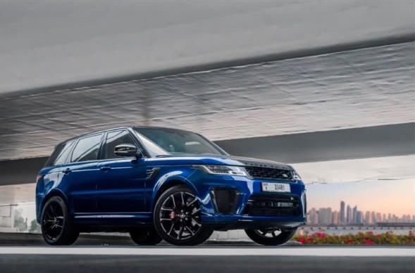 Land Rover Range Rover Sport SVR – Blu Estoril / Rosso – Nero Leather